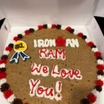 post-race blues celebration cookie!