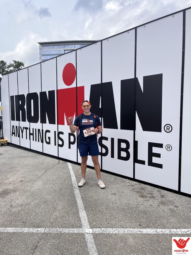 Checked-in for IRONMAN Texas 2025. 
