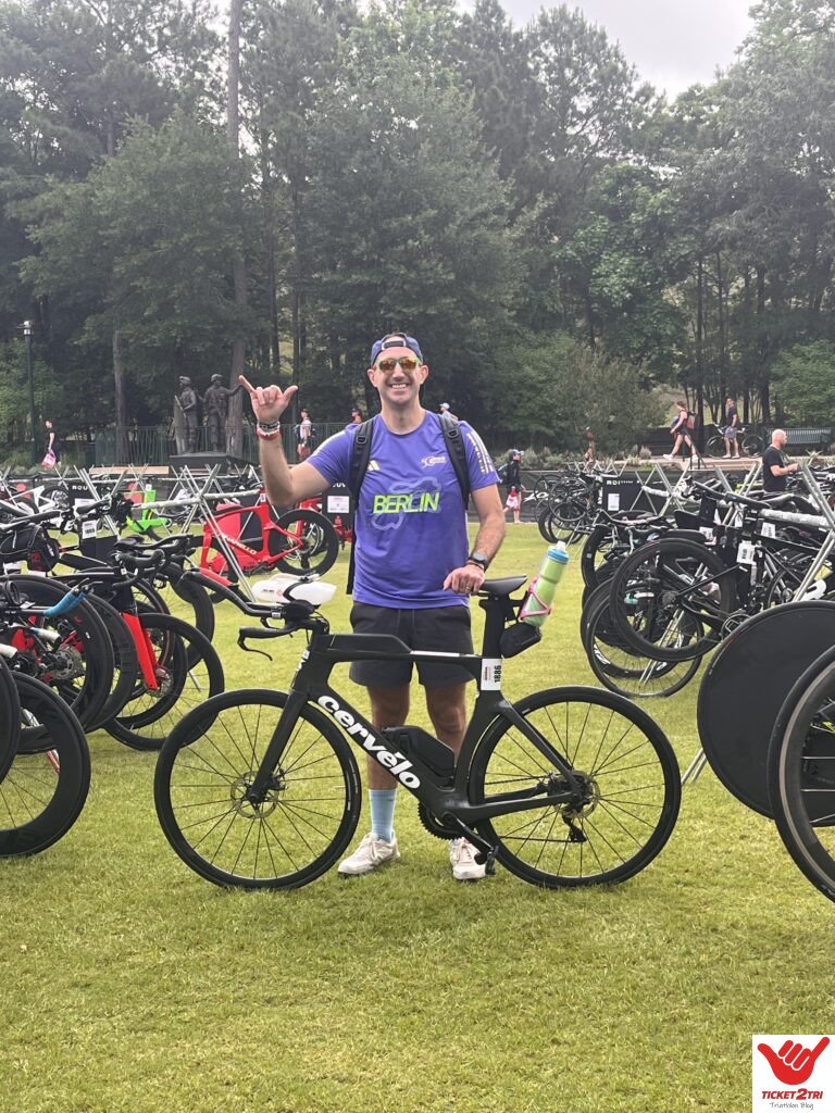 IRONMAN Texas 2025 bike check in. 