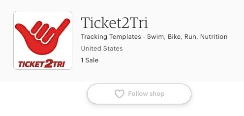 Etsy Shop Ticket2Tri